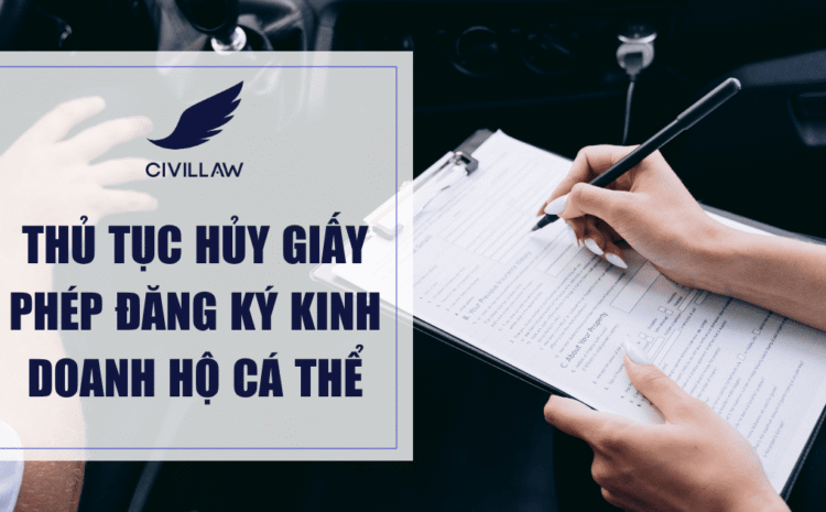 Thủ tục hủy giấy phép đăng ký kinh doanh hộ cá thể